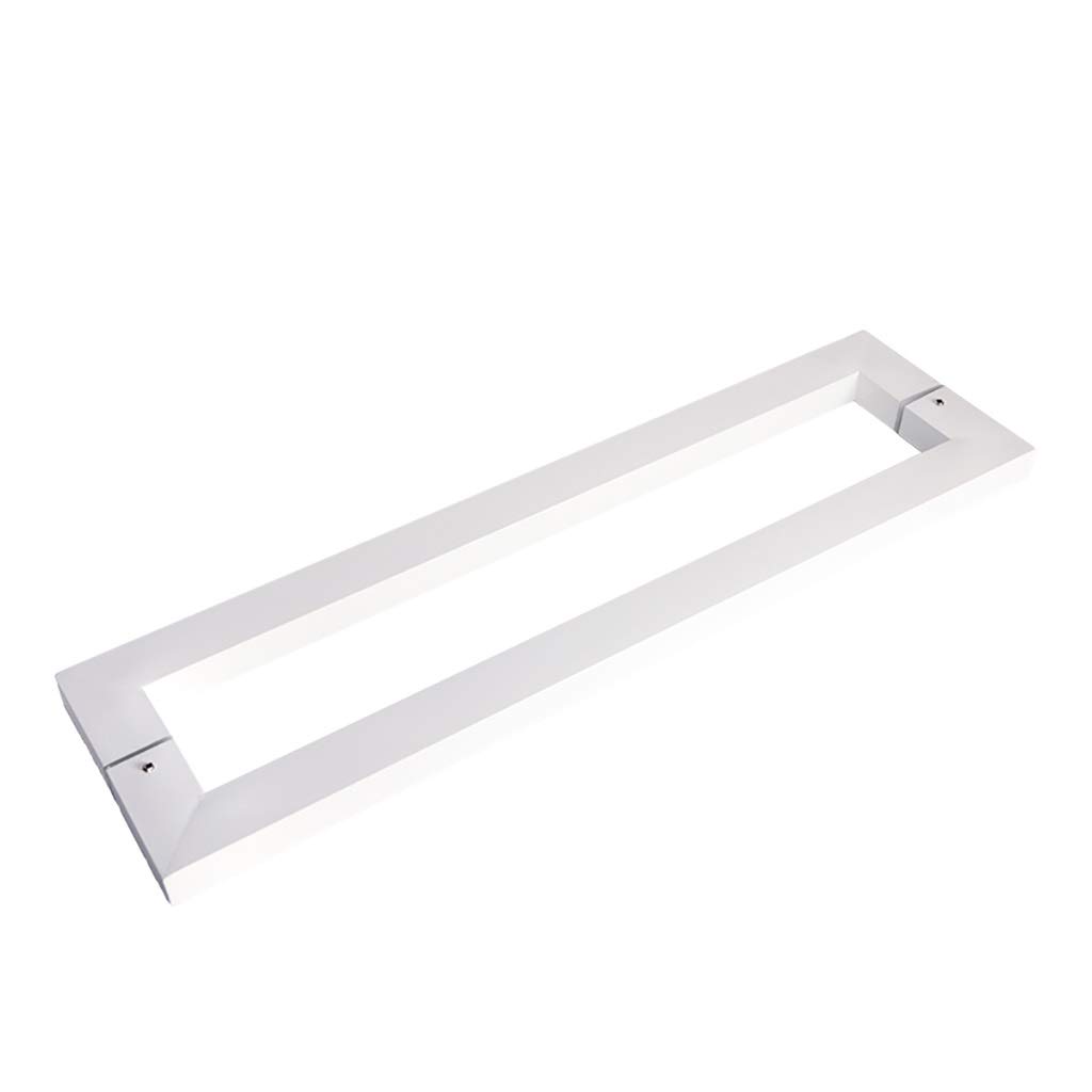 Poignée porte bureau verre acier inoxydable avec design tube carré robuste