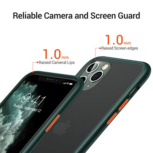 Torras Shockproof Compatible For Iphone 11 Pro Case, [Military Grade Drop Tested] Translucent Hard Matte Case With Soft Tpu Bumper Slim Phone Case Compatible For Iphone 11 Pro thumb #4