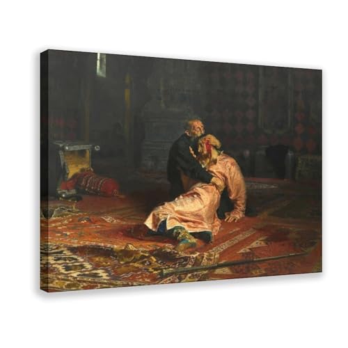 Impression sur toile Ivan le Terrible Ilya Repin pour briser la monotonie d'un bureau vide