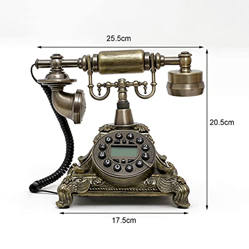Téléphone fixe de style européen rétro vintage à bouton cadran pour décoration maison et bar