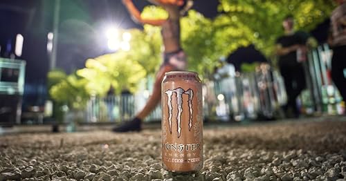 Monster Energy Ultra Peachy Keen - koffeinhaltiger Energy Drink mit erfrischendem Pfirsich-Geschmack - ohne Zucker und ohne Kalorien - in praktischen Einweg Dosen (12 x 500 ml)