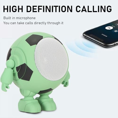 banapoy Bluetooth Speaker, Built in 1000mAh Battery with 6-7 Hours Playtime and HD Microphone, Wireless Serial Connection for Home Party and Outdoor Use (Green) - 1