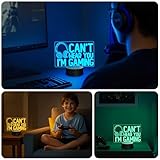 Can't Hear You I'm Gaming Night Light, Headset Graphic Video Games Gamer Gift Funny 3D Illusion Lamp 16 Colors Changing Touch & Remote Control for Men Teenagers Boy Kids - Image 5