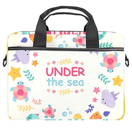 Sacoche ordinateur portable 13.3 14.5 pouces housse bandoulière mer