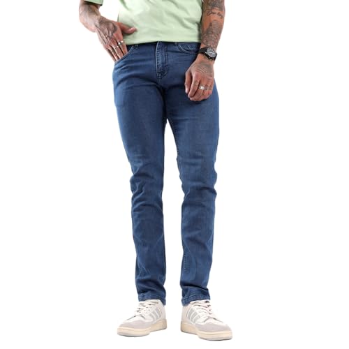 Image of WROGN Men's Cotton Stretch Jeans | Mid Rise | Slim Fit