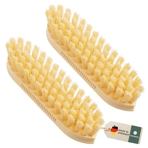 2er Set Scheuerbürste, Made in Germany, Scheuerbürsten hart, Putzbürste, Schrubber Bürsten, Wurzelbürste, Wurzelbürsten, Bürste Reinigung, Bodenbürste, Terrassenbürste