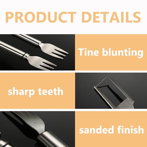 2-In-1 Stainless Steel Fruit Cutter Watermelon Fork Slicer Cutting Tool, Watermelon Fork Cutter for Home Party Camping Kitchen Gadget (1 Pcs) - Image 6