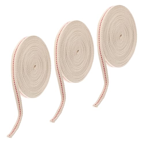 3 rollos de mechas de algodón para lámparas de queroseno
