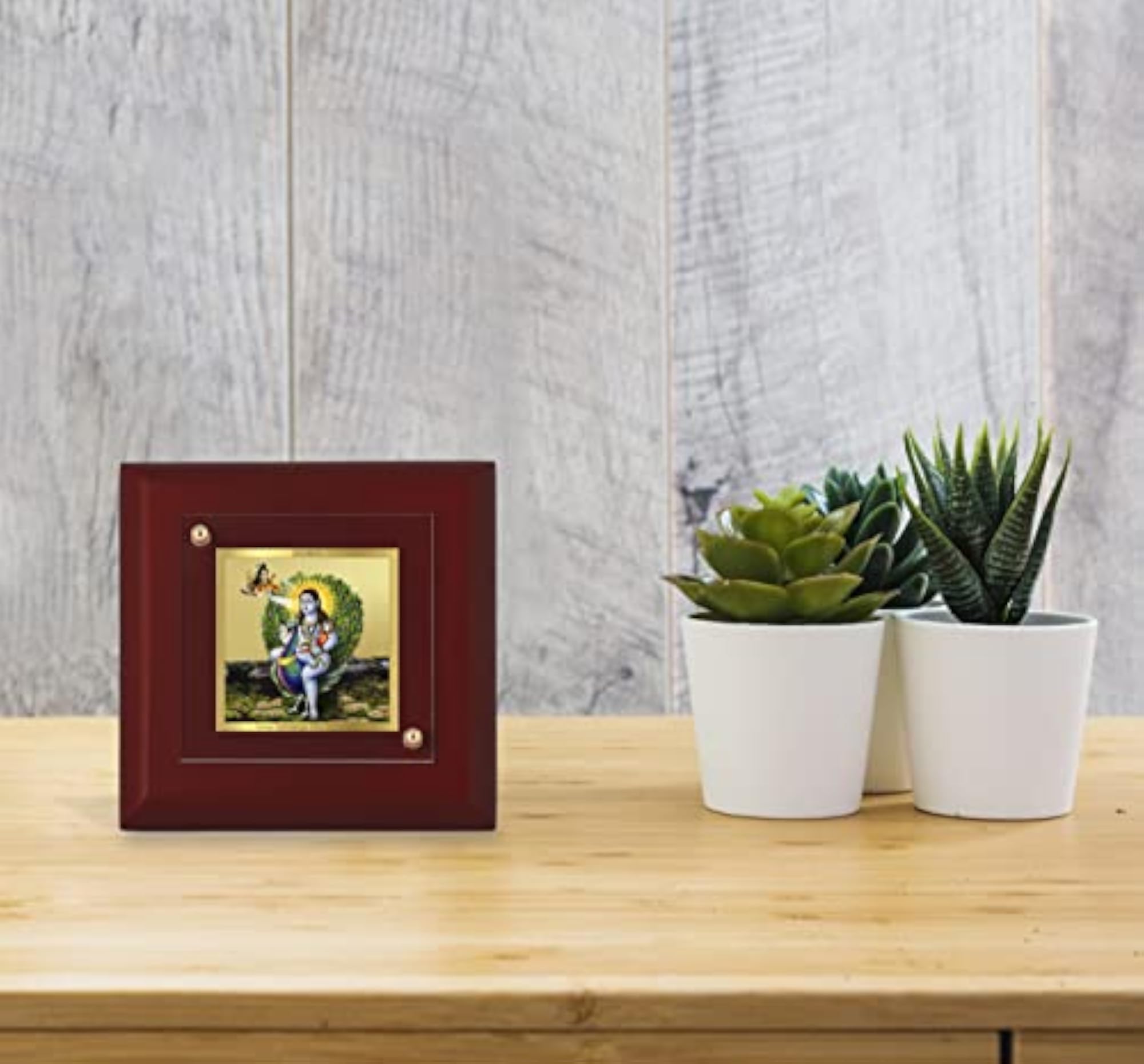 Baba Balak Nath Ji 24K Gold Plated MDF Photo Frame, Premium Gift