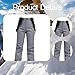 rockible Snow Trousers, Insulated Ski Trousers, Water Resistant Men's Winter Pants, XS