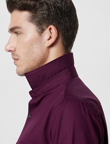 Image of Allen Solly Men's Striped Formal Shirt | Classic Fit | Crisp Tailored Look | Office, Business & Workwear