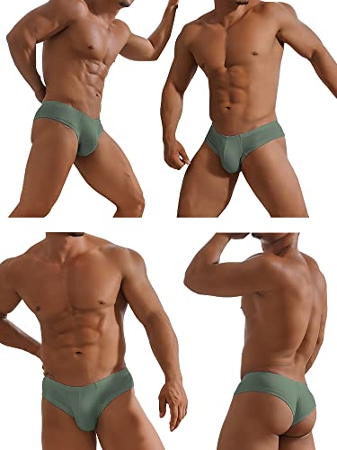 WINDAY Men's Briefs Micro Modal Bikini Briefs and Low Rise Underwear AD3254