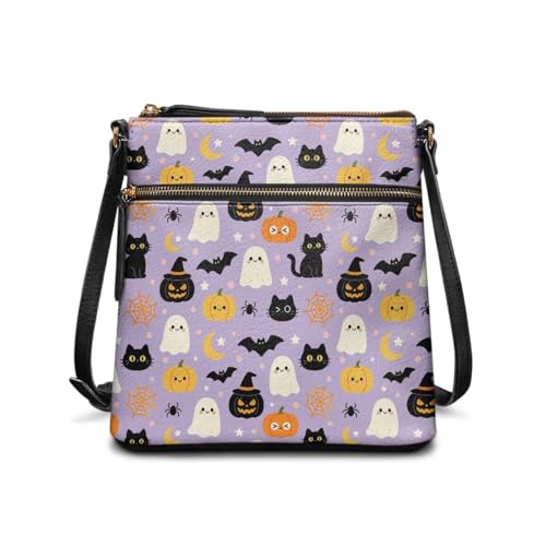 Image of Leather Purses for Women, Leather Hobo Bags for Women Travel Sling Purse Triple Zippered Pockets Shoulder Bag