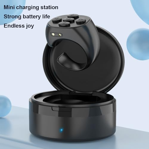 Mando a distancia inalámbrico Bluetooth tipo anillo con funda de carga útil 5