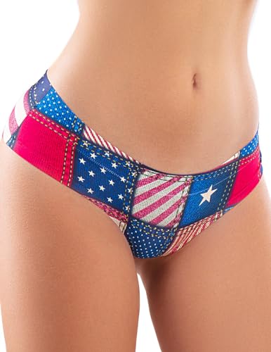 Slip Panties – Ultra-Comfortable, Cotton Crotch, Stretchy Fit, Soft Seams, No Elastic, Patriotic Prints USA Collection2