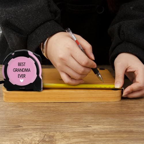 Cinta métrica retractil rosa 25 ft para regalo a abuelas miniatura 6