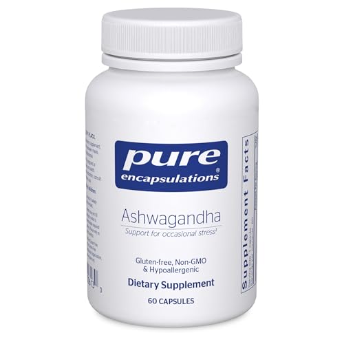 Pure Encapsulations Ashwagandha - 500 mg Ashwagandha Extract - Metabolism & Stress Support - Immune Support* - GMO Free & Vegan - 60 Capsules