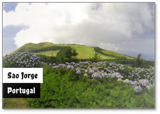 in Den Bergen Von Sao Jorge, Design 1, Fridge Magnet