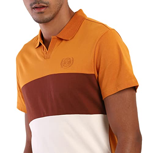 Image of Levi's Men's Cotton Regular Fit Colorblock Polo T-Shirt