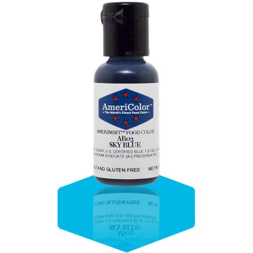 AmeriColor AmeriMist - Sky Blue Airbrush Food Color, .65 oz.