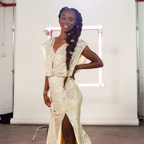 invisibobble Original Time to Shine Edition Traceless Spiral Hair Ties with Strong Grip, Non-Soaking, Hair Accessories for Women - Your’e Golden (Pack of 3)