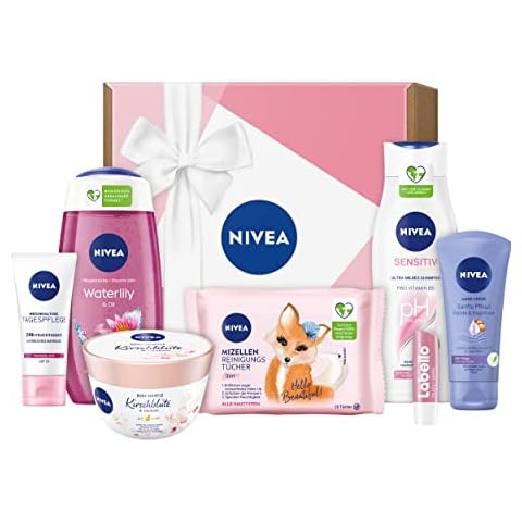 NIVEA Geschenkbox Rosa, Pflegeset mit Shampoo Cover