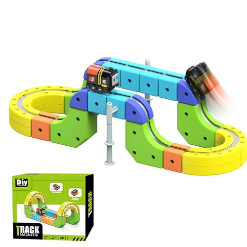Circuit de course Magic Rail Cube train électrique suspendu pour animer les après-midis en famille