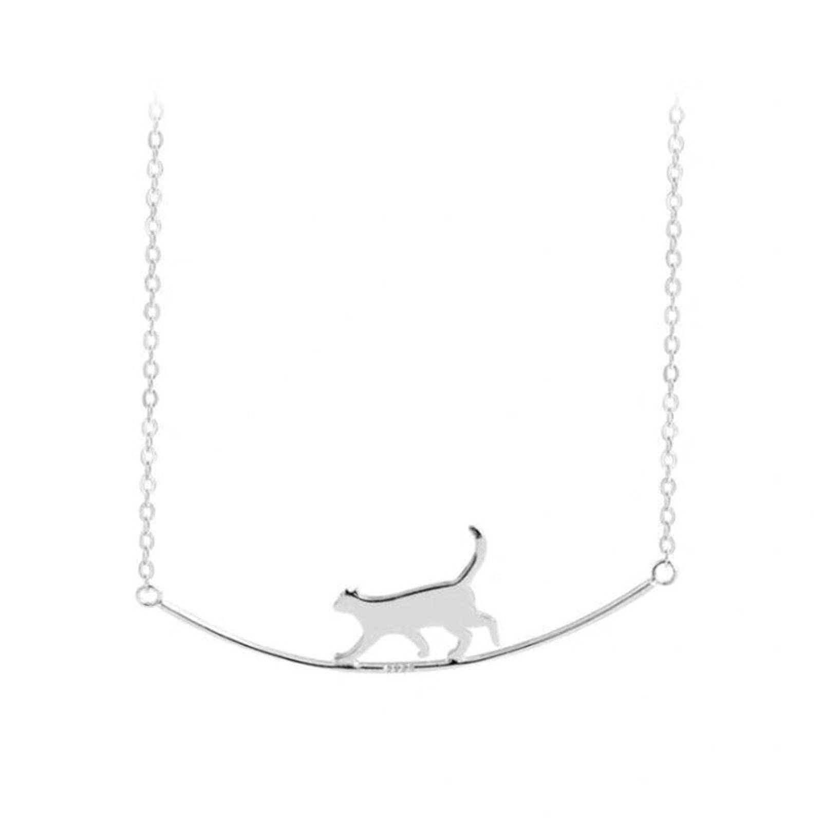 Collana Clavicola Di Lusso Con Ciondolo Cane E Gatto - Acciaio Inossidabile 604L, Design A Nodo Celtico, Unisex