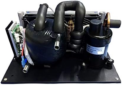 Coaxial Type Liquid Chiller DC Refrigeration Unit with R134A Compressor for Compact Liquid Water Cooling Chiller Freezer Portable Cooling Systems (24V,100W~400 W)