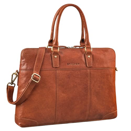 Grand sac épaule femme marron maraska idéal pour le bureau et l'université avec PC 15 pouces