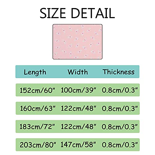 Tapis flamant rose super doux et épais pour confort de maison