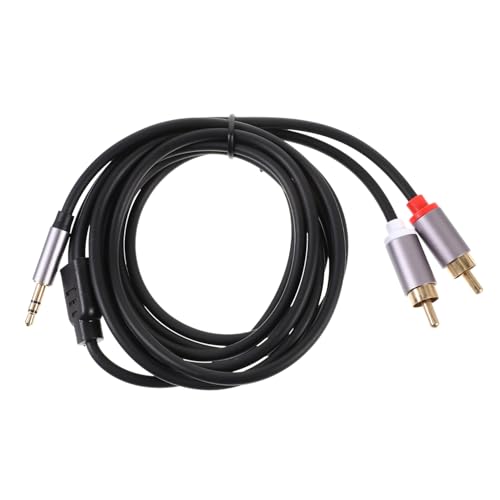Cable de audio stereo 2m para TV y auriculares miniatura 1