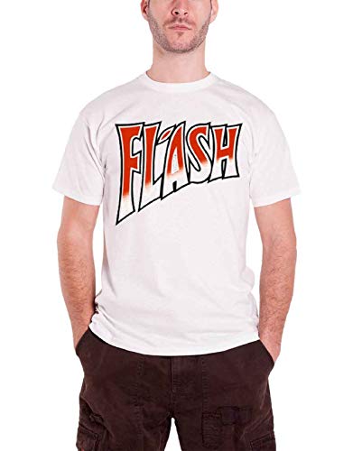 Queen T Shirt Flash Gordon Song band logo Official Mens White XXL
