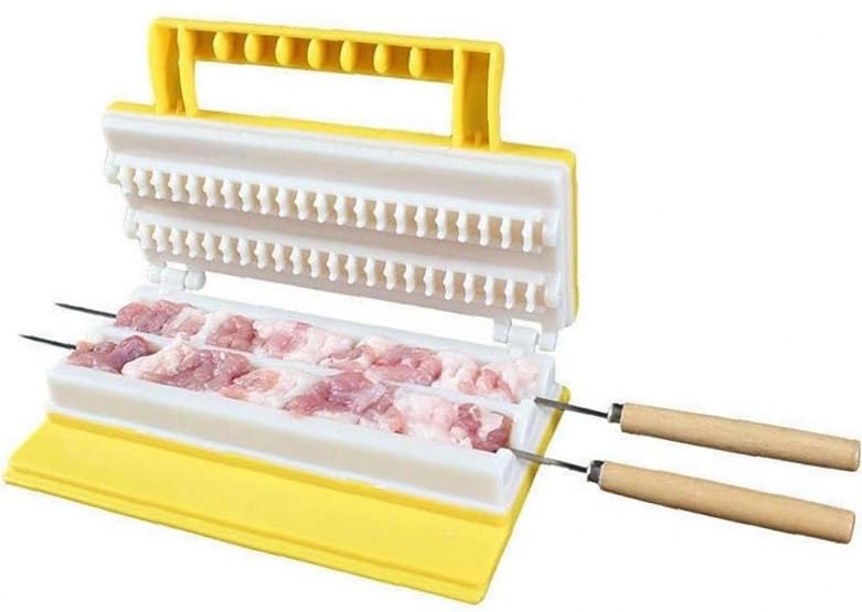 Amazon.co.jp: バーベキュー 串さし器 焼き鳥串刺し機 串刺しツール