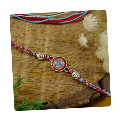 Image of I Jewels Design Rakhi With Roli Chawal & Rakshabandhan Card for Bro /Brother /Bhai
