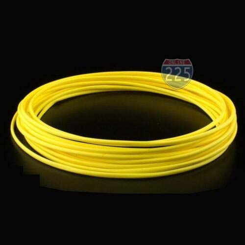 25 FT 1/4" 6mm Polyolefin Yellow Heat Shrink Tubing 2:1 Ratio