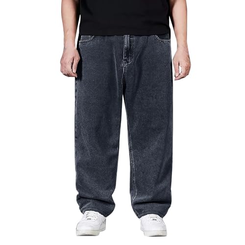 Baggy-Jeans für Herren, normale Passform, Cargo-Arbeitshose für Herren, klassisch, gerades Bein, lässige Denimhose, Loungehose, Cowboy-Schnitt, originelle Passform, Cargo-Jeans, schmale Passform,