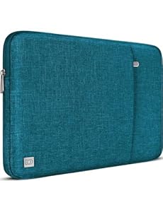DOMISO 17 inch Laptop Sleeve Protective Case Cover Compatible with 17-17.3 inch HP Dell ASUS Lenovo Chromebook, Waterproof Computer Cases Bag, Teal