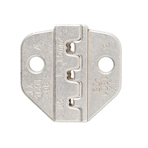 Herramienta de engaste de alambre Jaw JX 1601-08 para Bootlace Ferrules Die Intercambible Die para AWG26-16 (0.14-1.5 mm²) Compatible con Terminales Cabe de cable Accesorio de (JX-1601-08)