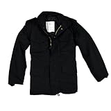 [ロスコ] M-65 FIELD JACKET キルティングライナー フィールドジャケット8238/8444/7991 (M, 2.Black)