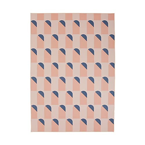 Tapis d'accent intérieur rose lavable sans perte pour sols impeccables