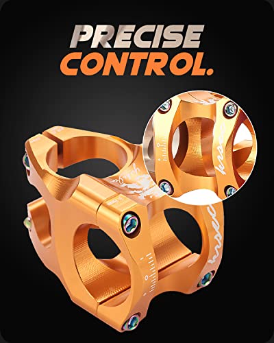 Bike Stem 35Mm Short Mtb Handlebars Riser Ultra-Light Cnc Aluminum Alloy 31.8*28.6Mm For Mountain Bike Enduro Trail Am Xc Fr Dh Bicycle Parts (Red) #TOP1