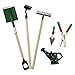 Tegg Miniature Dollhouse Garden Tools 6PCS Mini Doll House Working Accessories