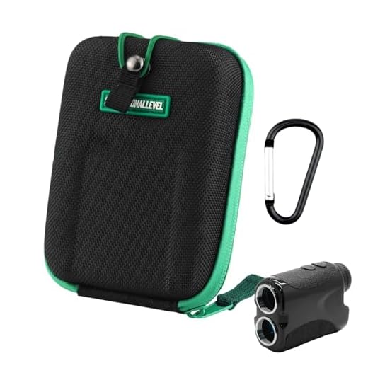 Mimoqk Range Finder Case - Waterproof Golf Rangefinder Carry Bag with Carabiner Belt Clip, EVA Storage Box for Most Rangefinders and Accessories Golf Rangefinder Carry Bag - Protective EVA Case with