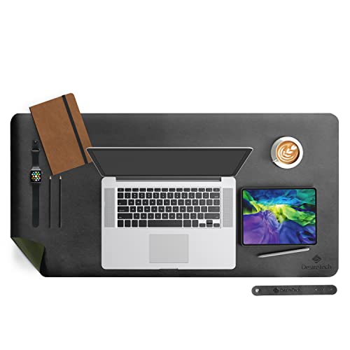 Large-Leather-Desk-Mat-Quality-Dual-Sided-Desk-Surface-Protector-for-Laptop-Computer-Mouse-for-Office-Water-Oil-Stain-Proof-80x40-cm-Black-Dark-Green