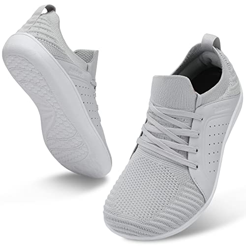 Image of relxfeet Men's Barefoot Shoes Minimalist Cross-Trainer Shoes Wide Toe Walking Shoes Zero Drop Sole Trail Running Sneakers