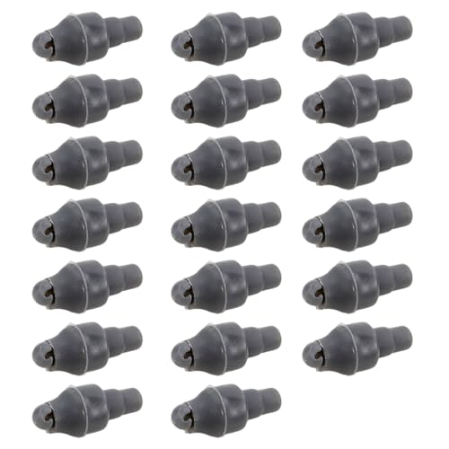 QWQJ 20lots Durability Rubber Methods Feeders Beads Quickly Release Connectors for Methods Feeders Rigs Setup Light Weight Fishing Beads Connectors