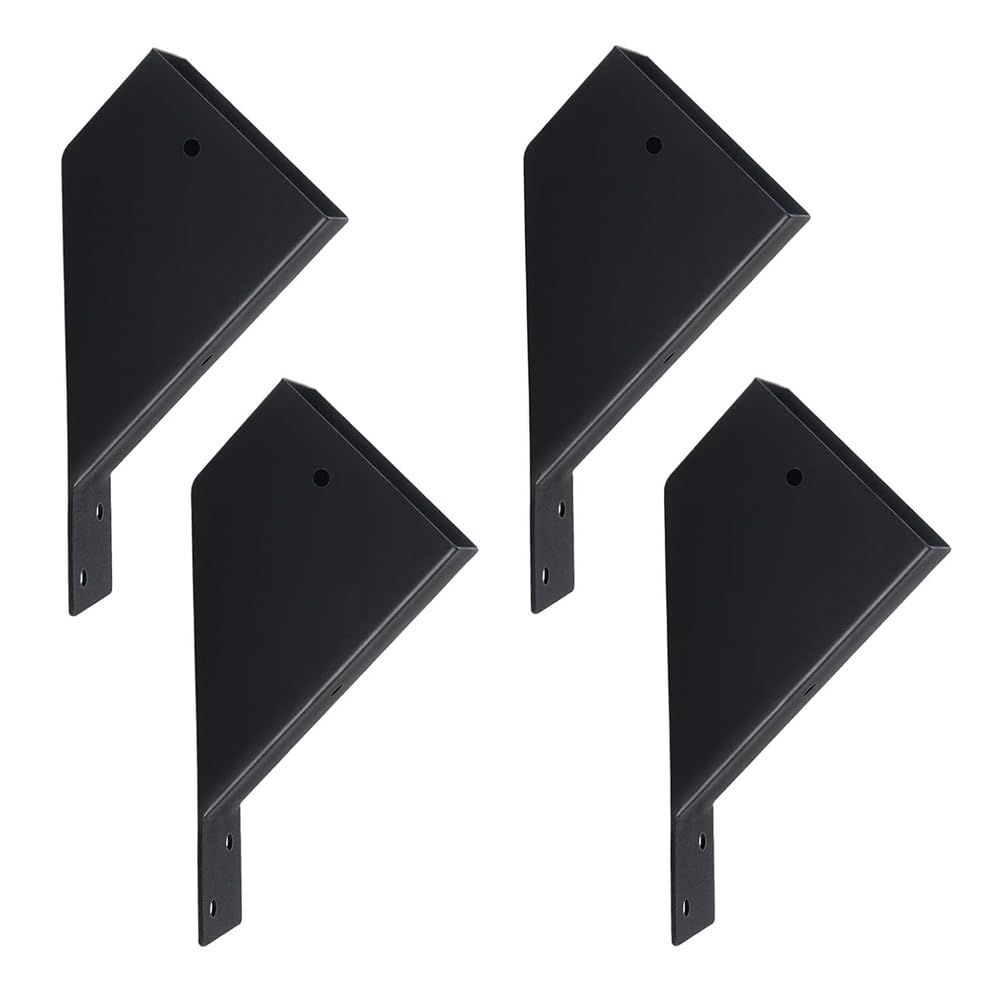 Littimoon 4Pcs Pergola Brackets,45-Degree Angle Bracket,for Reinforcing Pergolas and Gazebos,Fits 2x4In Lumber with Drainage Holes