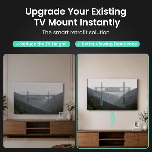 Image of ynVISION Vertical VESA Extension Arms for YN-BIGTV Mount - Vesa Mount Adapter Brackets, Extends to 600mm for 98 Inch Large TVs, TCL Compatible, Mounting Hardware Included