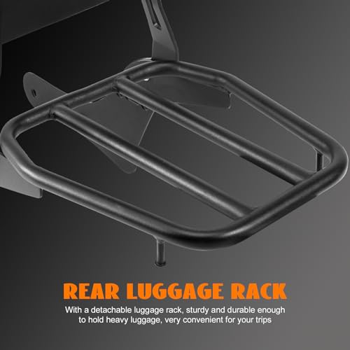 Eumti Motorcycle Sissy Bar with Luggage Rack